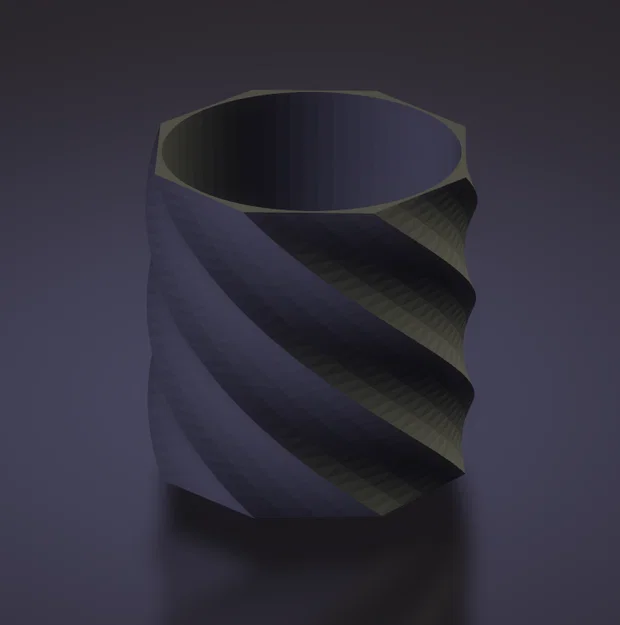 Chậu cây xoắn ốc decor đẹp mắt - File in 3D chất lượng - Image 2