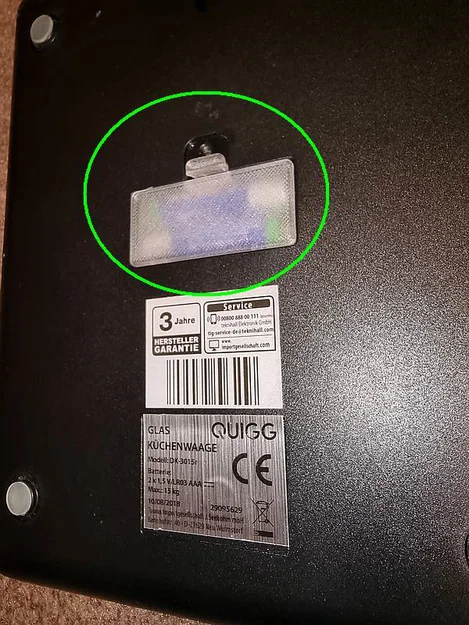 Nắp đậy ngăn pin thay thế cho cân nhà bếp QUIGG DK-3015r - Image 2