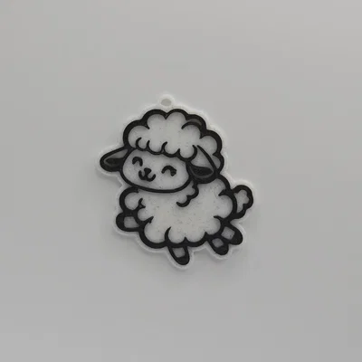 Móc khóa cừu con Cute Lamb Keychain - Mẫu in 3D siêu dễ thương