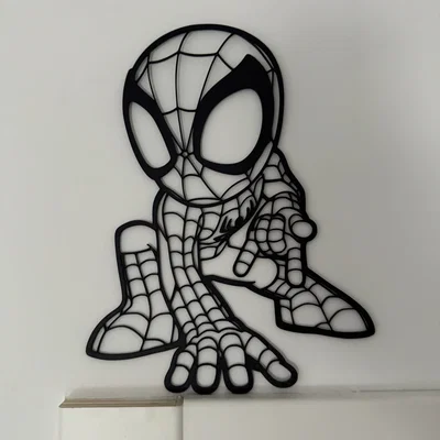 Mô hình trang trí tường Spider-Man 3D ấn tượng cho không gian sống