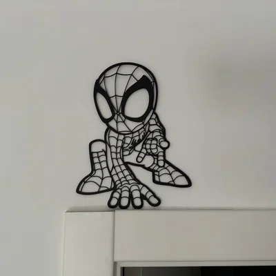 Mô hình trang trí tường Spider-Man 3D ấn tượng cho không gian sống