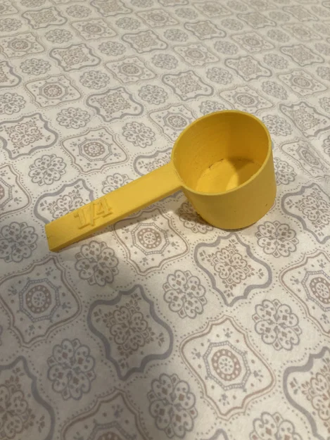 Muỗng Đong 1/4 Cup Tiện Dụng Cho Nhà Bếp - Mô Hình In 3D Đơn Giản - Image 1