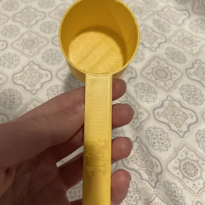 Muỗng Đong 1/4 Cup Tiện Dụng Cho Nhà Bếp - Mô Hình In 3D Đơn Giản