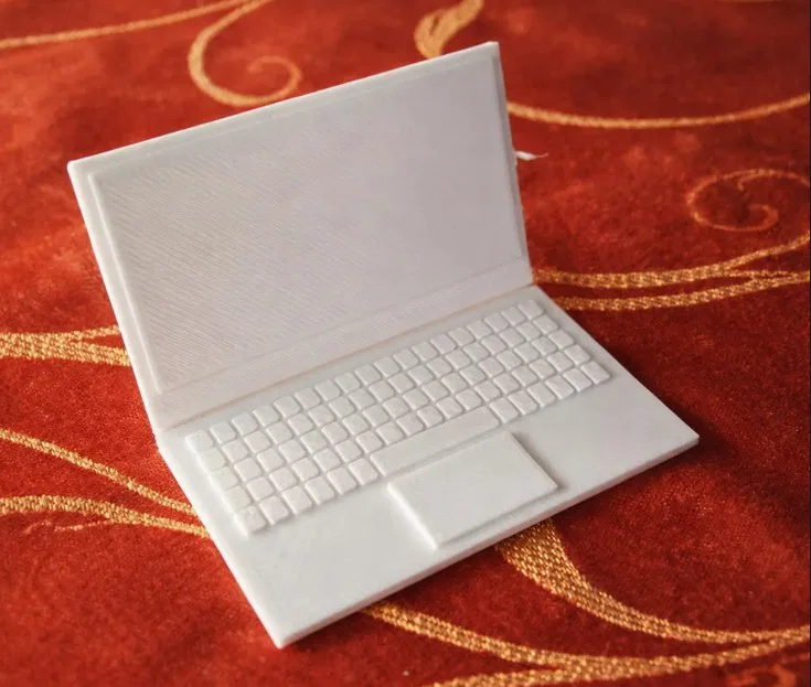 Mô hình Mini Laptop siêu nhỏ trang trí bàn làm việc độc đáo - Image 1