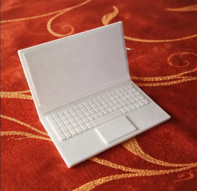 Mô hình Mini Laptop siêu nhỏ trang trí bàn làm việc độc đáo - Image 4