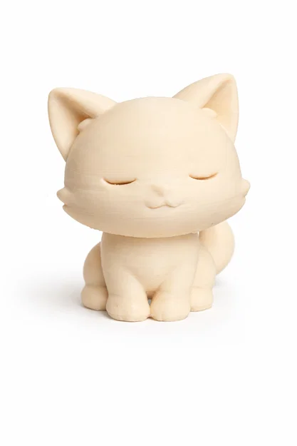 Mèo Chibi Ngủ Gật | Dễ In | Không Cần Support | Tệp STL/3MF - Image 1