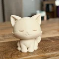 Mèo Chibi Ngủ Gật | Dễ In | Không Cần Support | Tệp STL/3MF - Thumbnail 2