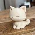 Mèo Chibi Ngủ Gật | Dễ In | Không Cần Support | Tệp STL/3MF - Thumbnail 3