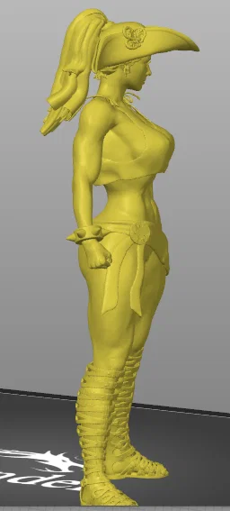 Mô hình 3D Nữ cướp biển đô vật đầy cá tính (Pirate Wrestler) - Image 2