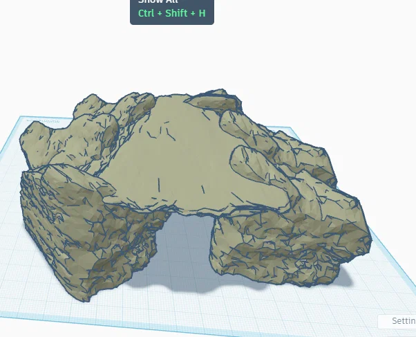 Hang đá in 3D cho tắc kè - Thiết kế tự nhiên, an toàn, dễ in - Image 1