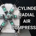 Máy nén khí 6 xi-lanh hướng tâm (đạt áp suất hơn 300 psi) - Thumbnail 1