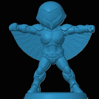 Mô hình 3D Quicksilver từ Silverhawks phiên bản Chibi đáng yêu