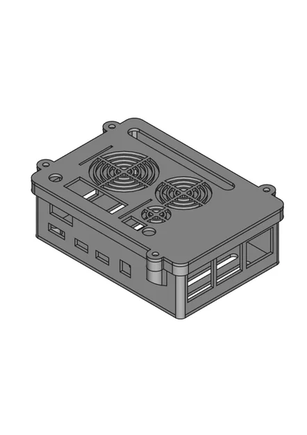 Vỏ case Raspberry Pi 3B+/4B cho Waveshare PoE HAT (Model B/C) - Image 1