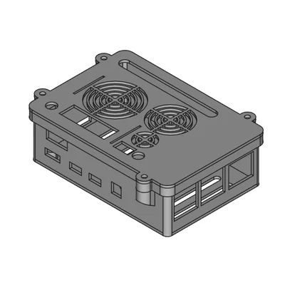 Vỏ case Raspberry Pi 3B+/4B cho Waveshare PoE HAT (Model B/C)