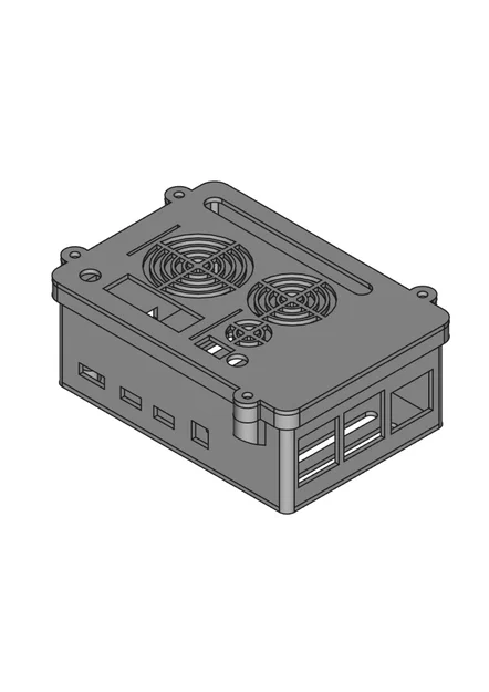 Vỏ case Raspberry Pi 3B+/4B cho Waveshare PoE HAT (Model B/C) - Image 2