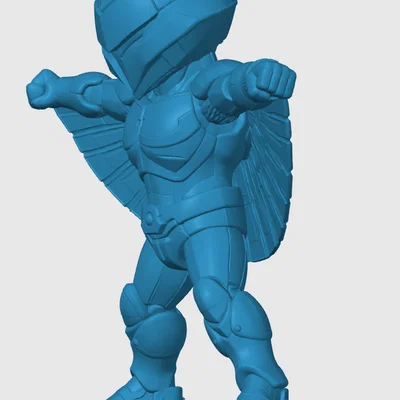 Mô hình 3D Quicksilver từ Silverhawks phiên bản Chibi đáng yêu