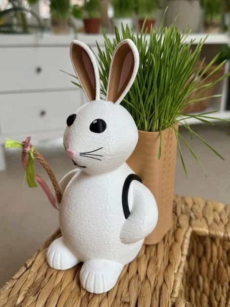 Thỏ Phục sinh - Giỏ đeo lưng đựng trứng hoặc trồng cỏ - Image 1