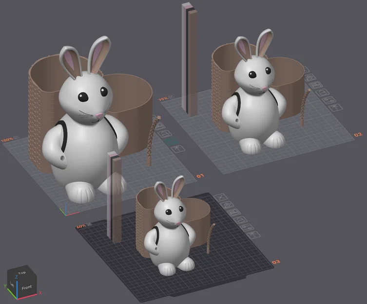 Thỏ Phục sinh - Giỏ đeo lưng đựng trứng hoặc trồng cỏ - Image 5