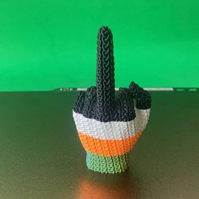 Mẫu Crochet Ngón Tay Giữa Dễ Thương (Cute Knitted) – 3D Print