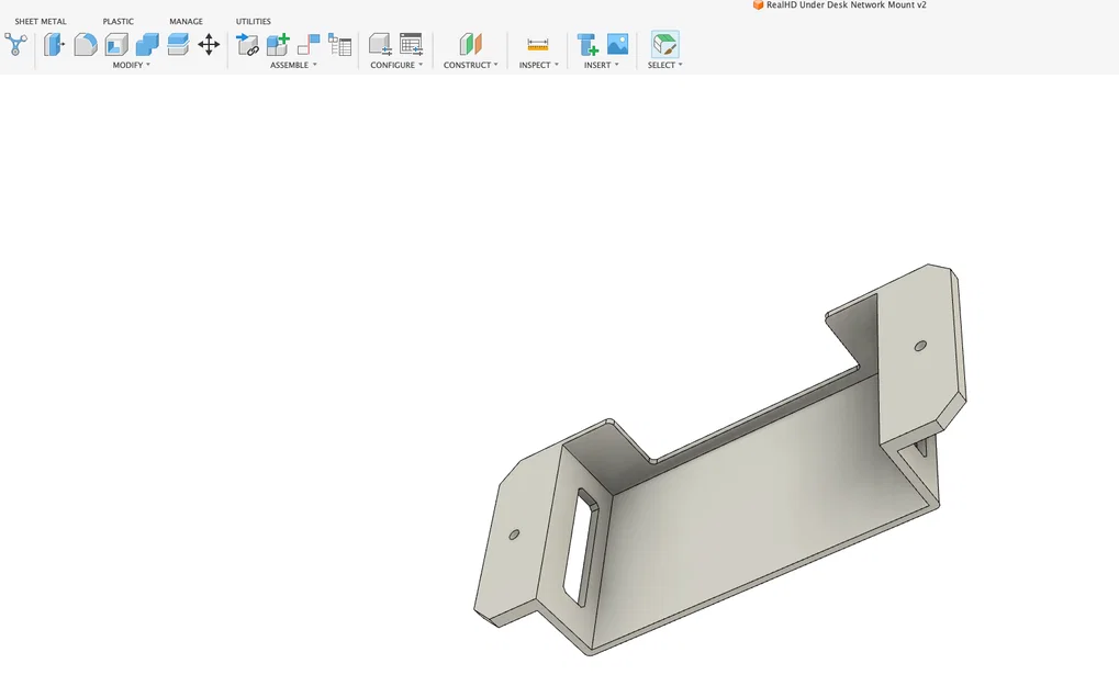 Ngàm gắn switch RealHD SW8-25G-V1 dưới mặt bàn tiện lợi - Image 1