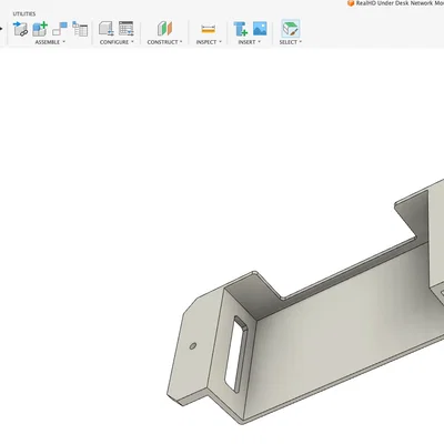 Ngàm gắn switch RealHD SW8-25G-V1 dưới mặt bàn tiện lợi