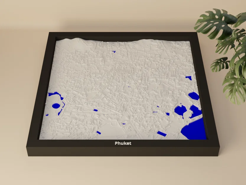 Phuket, Thái Lan - Mô hình địa hình 3D thu nhỏ - Image 1