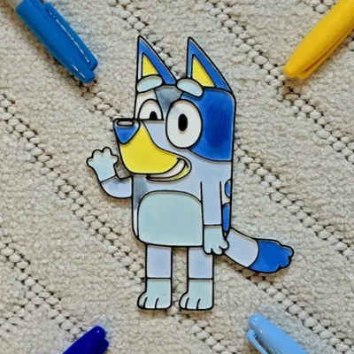 Bảng Tô Màu Bluey - Đồ Thủ Công DIY Quà Tặng Độc Đáo