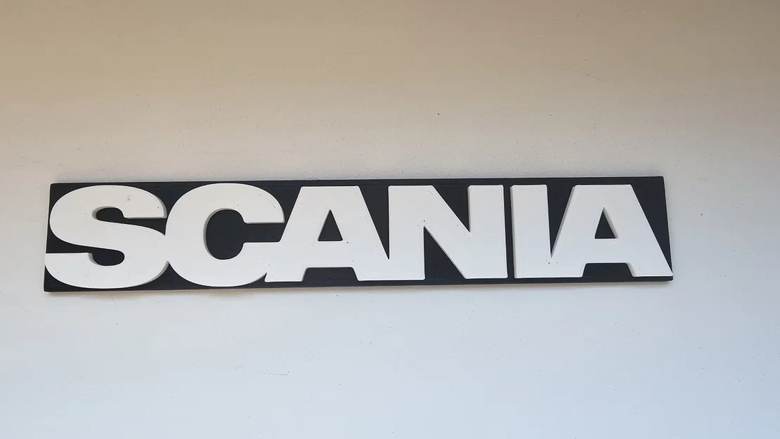 Logo Scania trang trí - Mẫu in 3D đẹp mắt cho fan dòng xe tải - Image 1