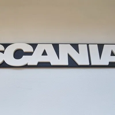 Logo Scania trang trí - Mẫu in 3D đẹp mắt cho fan dòng xe tải