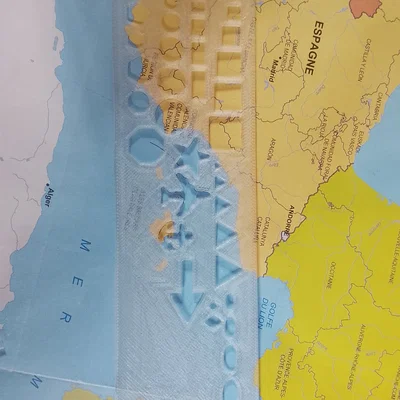 Stencil - Thước vẽ bản đồ (Normographe)