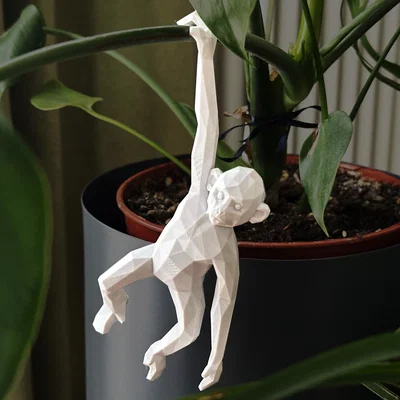 Chú Khỉ Low Poly Treo Móc Cực Dễ Thương