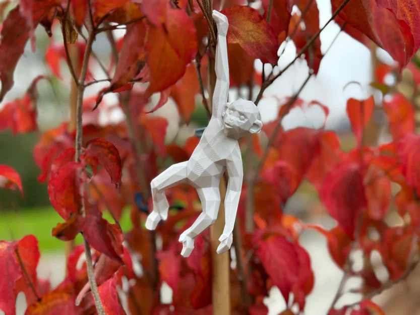 Chú Khỉ Low Poly Treo Móc Cực Dễ Thương - Image 3