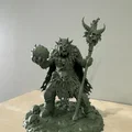 Bloodbound Realms – Orc – Bonefire Shaman, Phù thủy chiến trường (Mô hình STL 3D Dark Fantasy) - Thumbnail 7