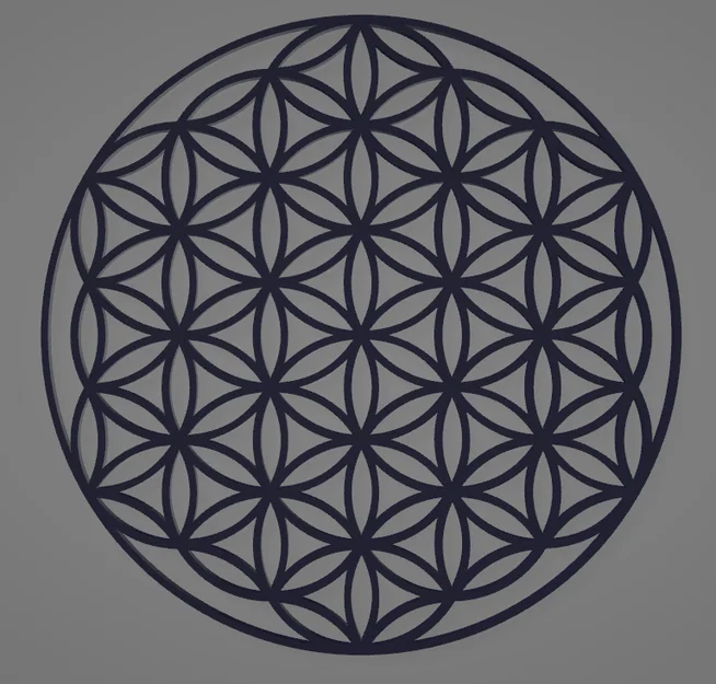 Mô hình trang trí Hoa Sự Sống (Flower of Life) in 3D - Image 1