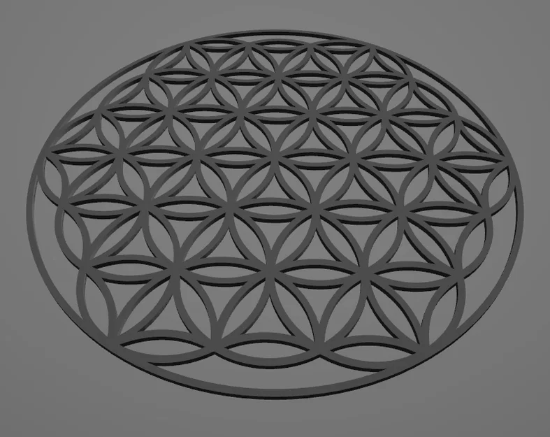 Mô hình trang trí Hoa Sự Sống (Flower of Life) in 3D - Image 2
