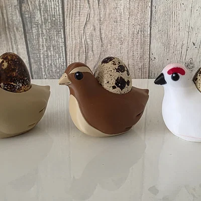 Khay đựng trứng cút 3D hình chú chim xinh xắn dễ thương