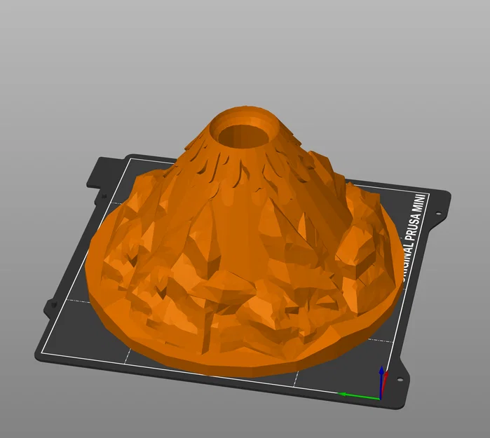 Mô hình núi lửa Vulcano - Thiết kế tinh gọn cho máy in 3D - Image 1