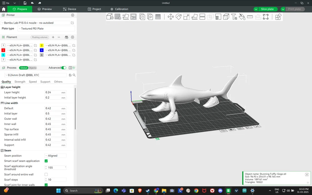 Mô hình cá mập đi giày Trallallero Trallallà độc đáo cho dân in 3D - Image 4