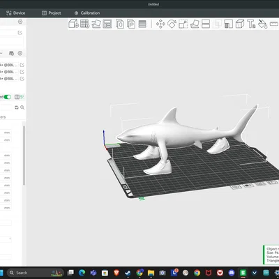Mô hình cá mập đi giày Trallallero Trallallà độc đáo cho dân in 3D