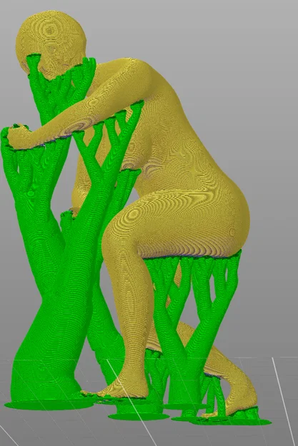 Mô hình trang trí nhân vật nữ leo dây nghệ thuật (3D Print) - Image 2