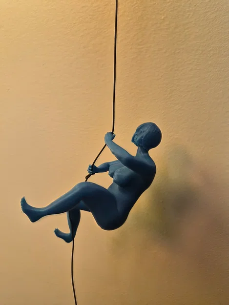Mô hình trang trí nhân vật nữ leo dây nghệ thuật (3D Print) - Image 3