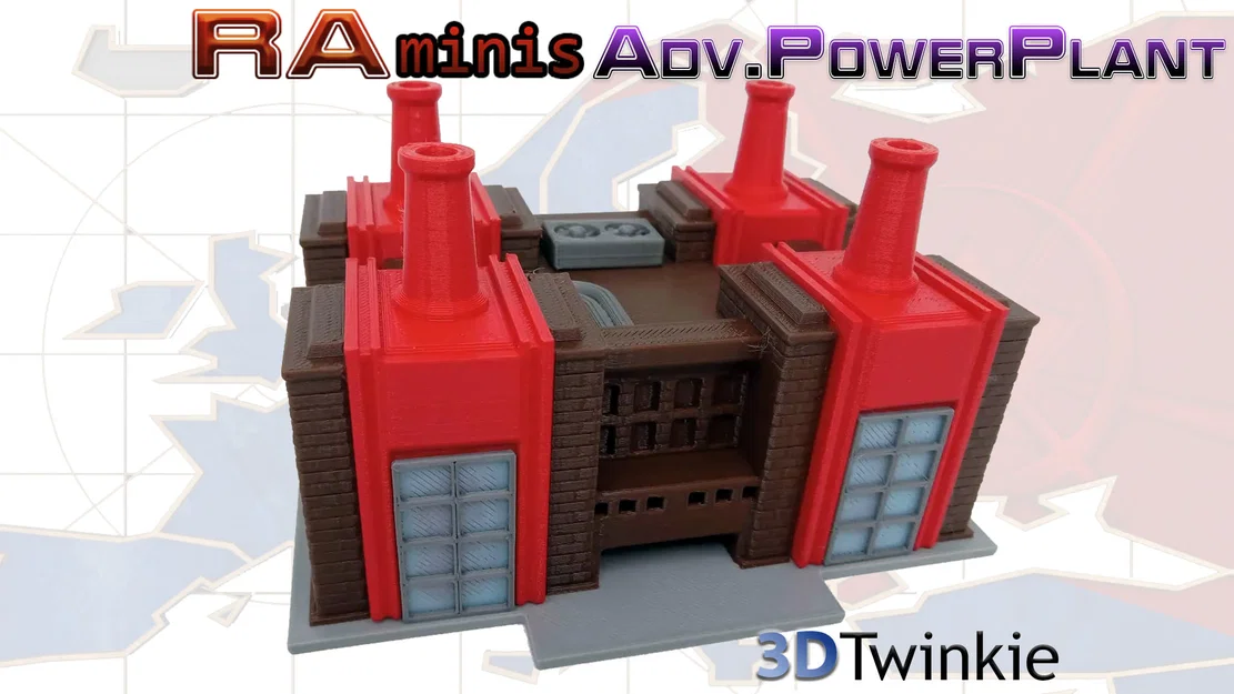 Mô hình Nhà máy điện (Power Plant Building) - Cảm hứng Red Alert - Image 1