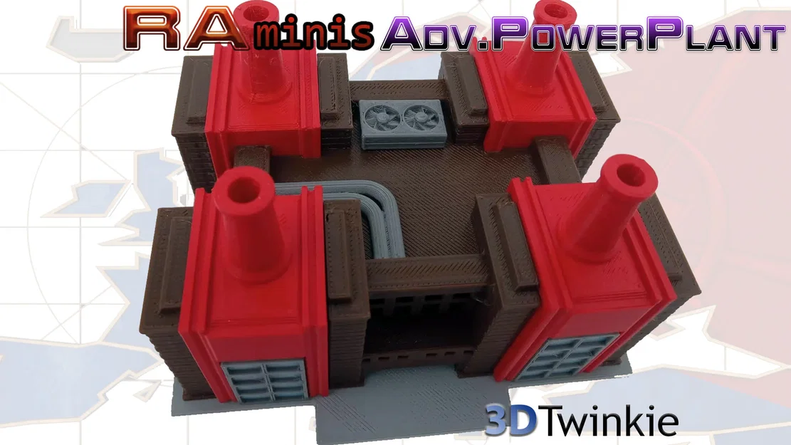 Mô hình Nhà máy điện (Power Plant Building) - Cảm hứng Red Alert - Image 2