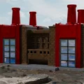 Mô hình Nhà máy điện (Power Plant Building) - Cảm hứng Red Alert - Thumbnail 4