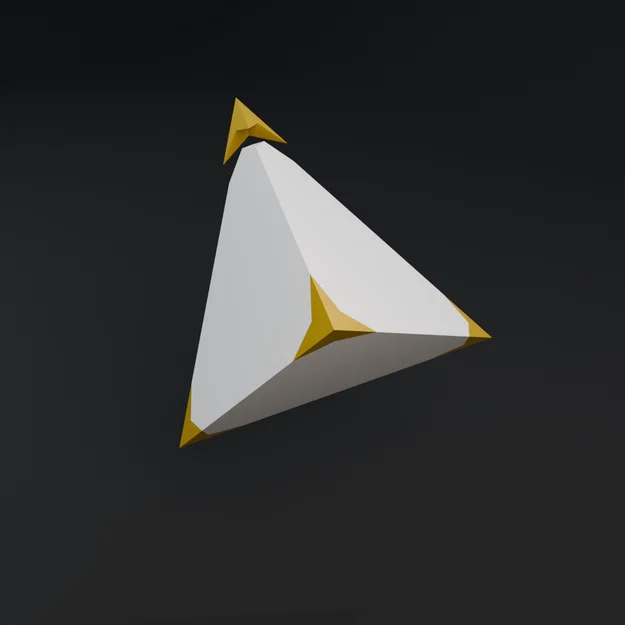 Mô hình hình học Tetrahedron (Khối tứ diện) cho máy in 3D - Image 1
