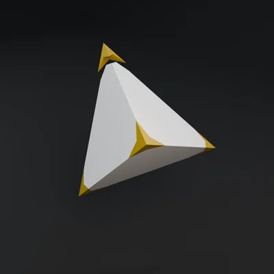 Mô hình hình học Tetrahedron (Khối tứ diện) cho máy in 3D