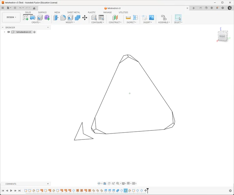 Mô hình hình học Tetrahedron (Khối tứ diện) cho máy in 3D - Image 2