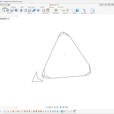 Mô hình hình học Tetrahedron (Khối tứ diện) cho máy in 3D