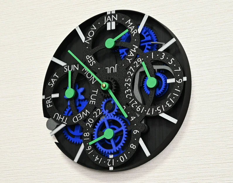 Đồng hồ treo tường lịch vạn niên chạy máy Quartz (Quartz-movement Based Perpetual Calendar Clock) - Image 1