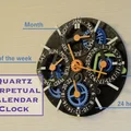 Đồng hồ treo tường lịch vạn niên chạy máy Quartz (Quartz-movement Based Perpetual Calendar Clock) - Thumbnail 2